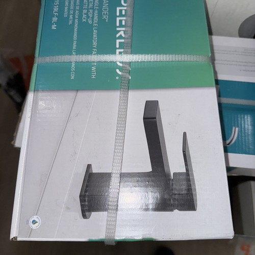 Peerless Xander Single Handle Bathroom Faucet Matte Black P1519LF-BL-M M14 - Picture 1 of 5