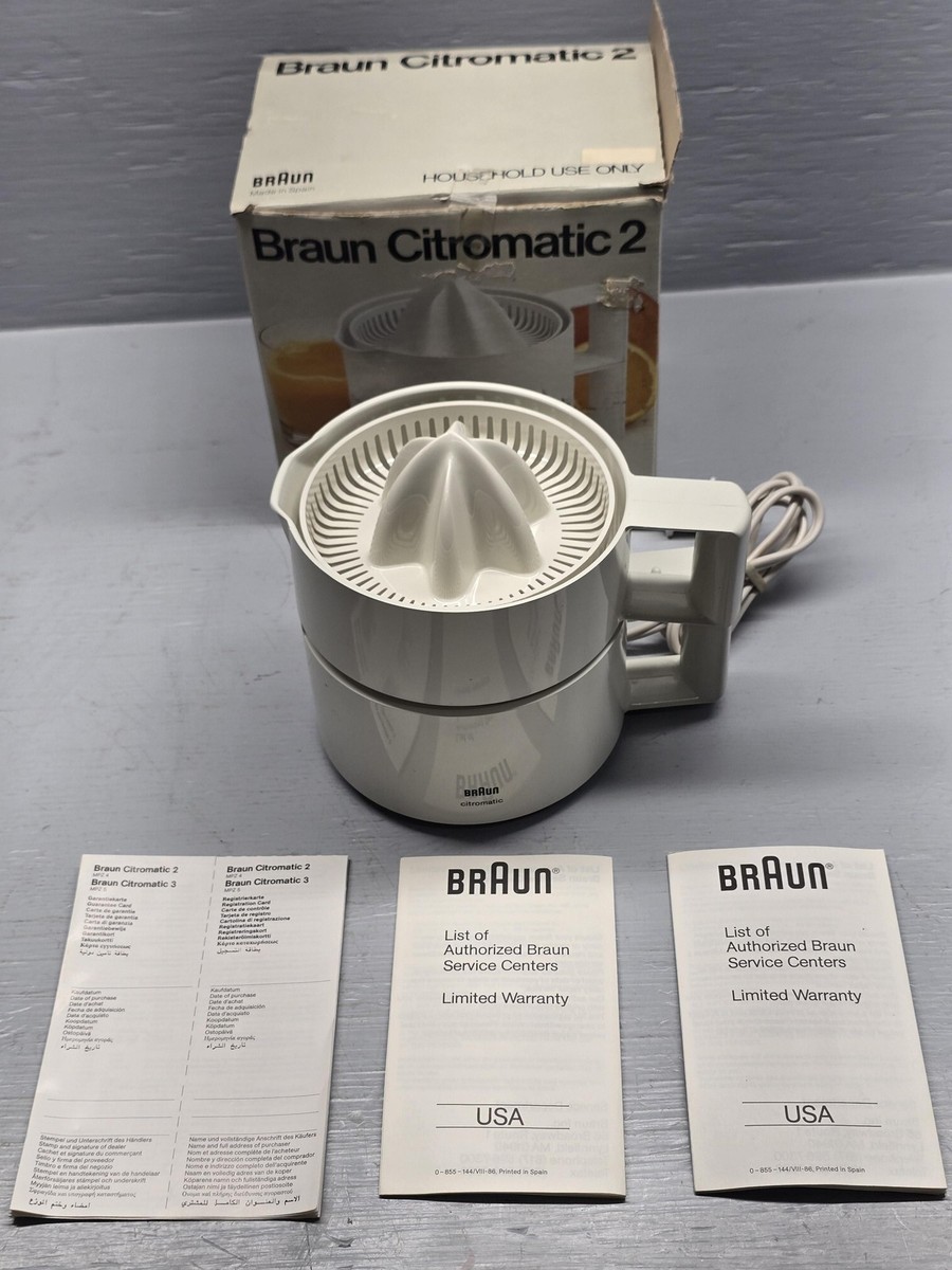 Braun Citromatic 2 Electric Citrus Juicer White Automatic MPZ 4/5