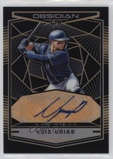 2019 Chronicles Obsidian Electric Etch Orange Prizm 16/50 Luis Urias Auto 2d9
