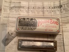 Vtg. M. Hohner Marine Band Harmonica No. 1898 Key C Germany