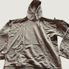 Adidas Originals Mens Trefoil Hoodie Heather Grey Pullover Sweatshirt Size M