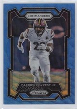2023 Panini Prizm Blue Wave Prizm 10/199 Darrick Forrest Jr #296 gu3