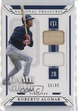 2019 National Treasures Game Gear Material Duals 50/99 Roberto Alomar HOF 0us8