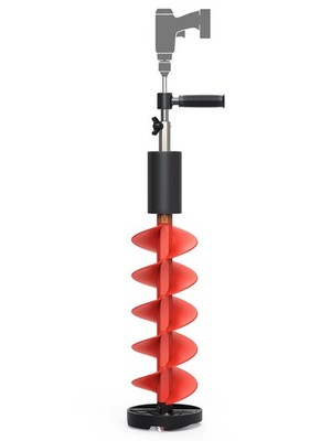 8'' Diameter Ice Auger Bit, 1 Set Replacement Blade & Blade Protector with 1/2...