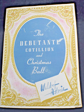 1946 Debutante Cotillon & Christmas Ball Program-Waldorf Astoria *Marti Stevens*