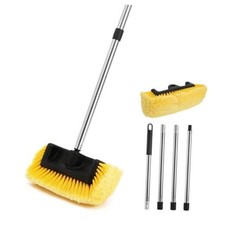 Five-Sided Car Wash Brush with 61" Long Handle No Scratch