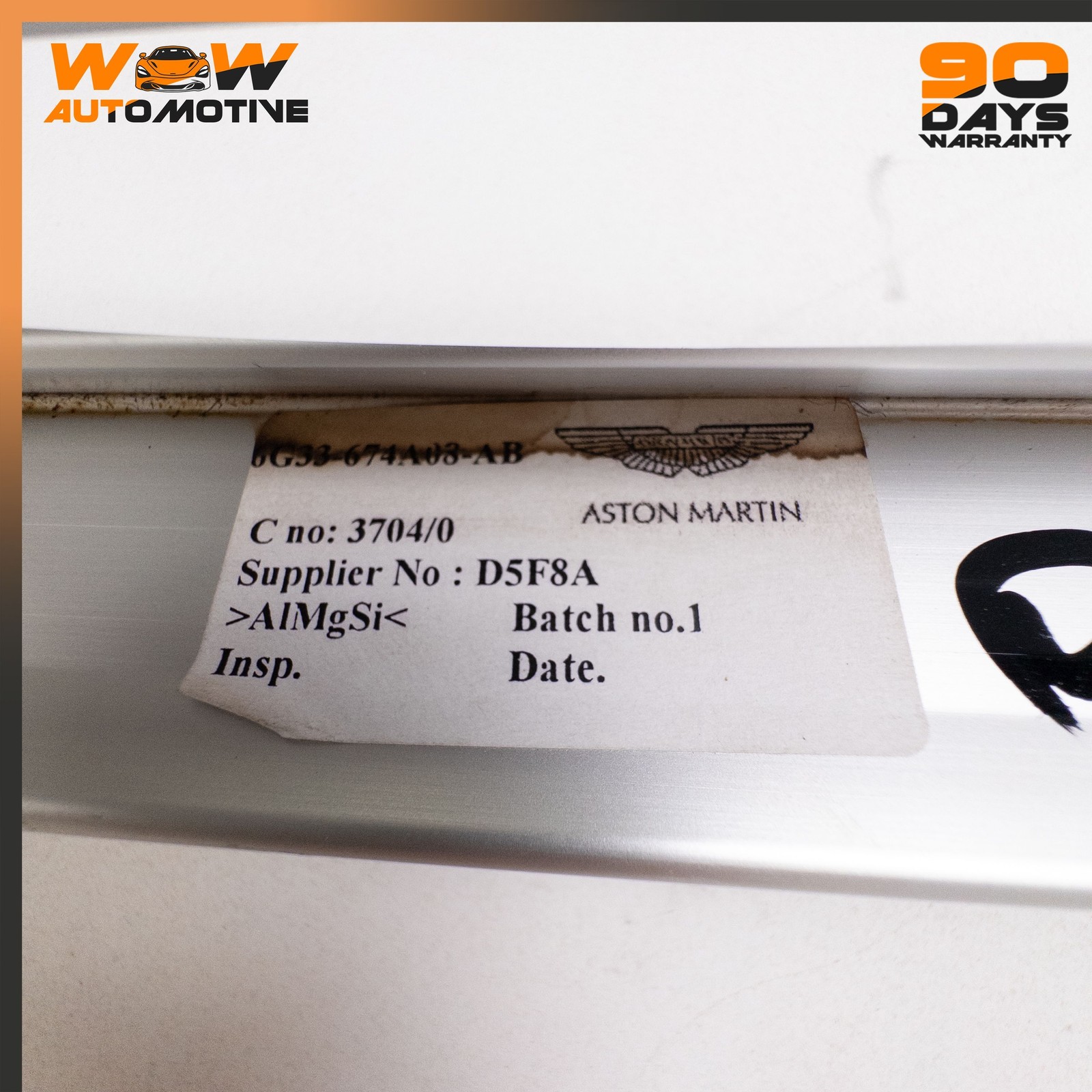 06-16 ASTON MARTIN V8 VANTAGE REAR CENTER CABIN FINISHER COVER MOLDING TRIM OEM