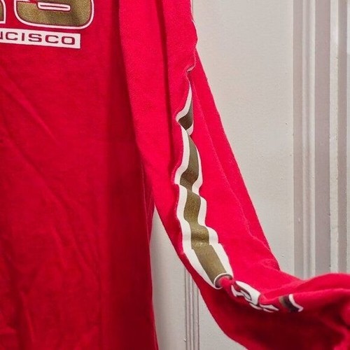 San Francisco 49ers Authentic NFL Team Apparel Red LS Size Medium - Picture 6 of 10
