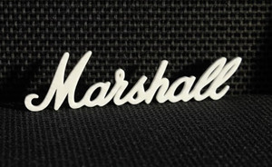 Adesivo Logo Marshall 64x16mm – Decal Oro Per Amplificatori E Chitarre