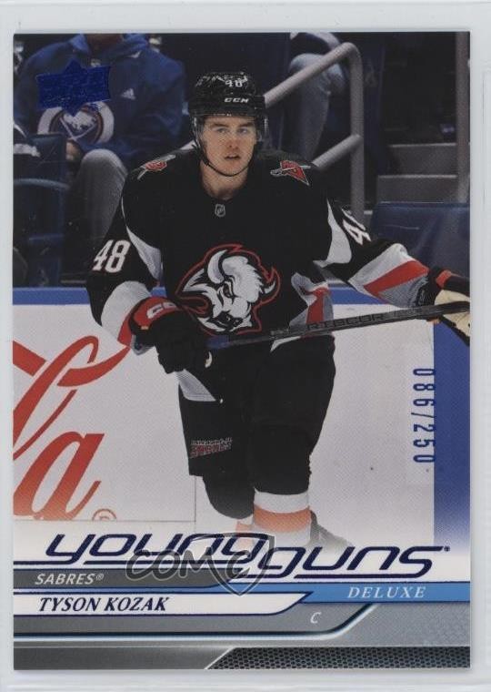 2024-25 Upper Deck Extended Series Young Guns Deluxe 86/250 Tyson Kozak #715 3d2