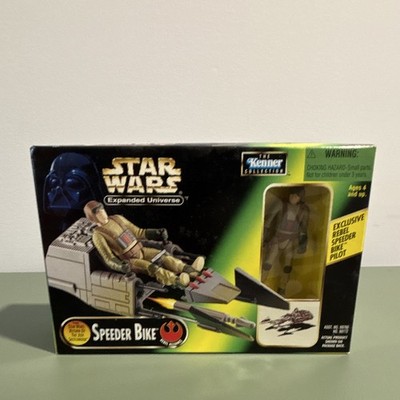 Star Wars Expanded Universe Speeder Bike w/Rebel Pilot NEW In Box 1997