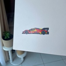 Stickers 9cm Ferrari 499P Winner Le Mans 2024 (Avec Film de transfert)