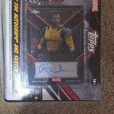 Topps 2025 Deadpool Chrome Wolverine Hugh Jackman Autograph Marvel Serial #TC-HJ