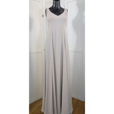 Show Me Your Mumu Blush Maxi Dress Small Deep V Back Bridesmaid Formal