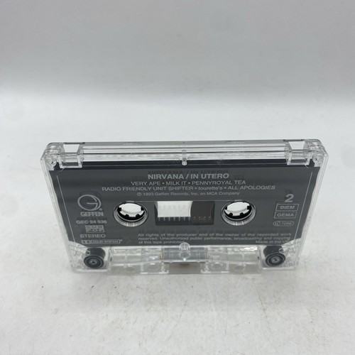 Nirvana IN UTERO Cassette Tape UK Edition - Picture 6 of 10