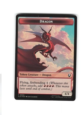 TLA: FOIL Dragon // Food (0019) Double-Sided Token #9 // 19 - T