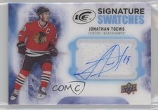 2016-17 Upper Deck Ice Signature Swatches Jonathan Toews #SS-JT Auto 8p8