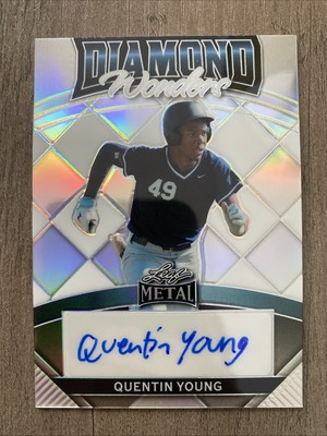 Quentin Young 2024 Leaf Metal Diamond Wonders Auto Baseball Card /35 DW ...