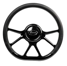 Billet Specialties BLK29475 D-Shaped 14 in. Steering Wheel Prism Billet Aluminum