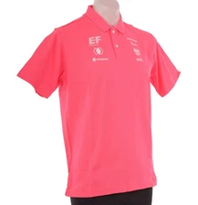 Rapha EF Education EasyPost Short Slv Logo Polo Shirt Men LARGE Pink Road Bike