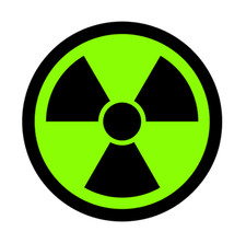 Radioactive Decal PICK SIZE Radiation Symbol Nuke Nuclear Warning Laptop Car