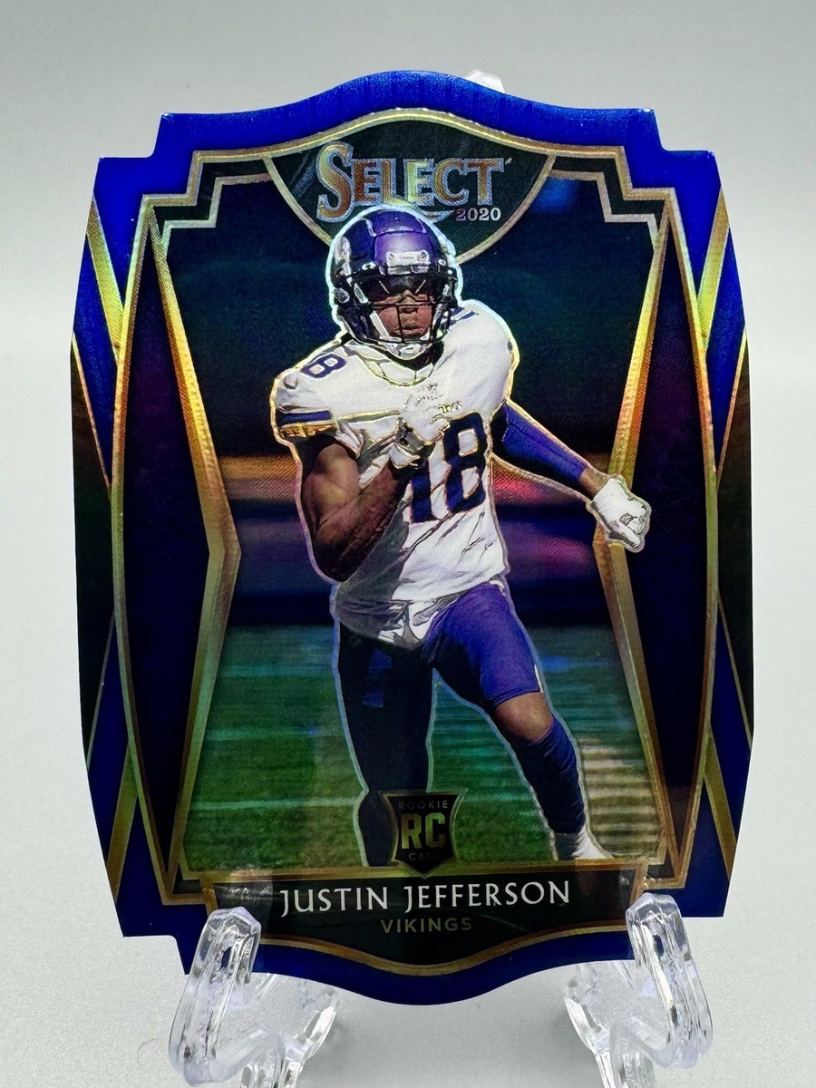 2020 Panini Select BLUE Die-cut Prizm Rookie Justin Jefferson #161