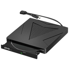Durable 5Gbps External DVD Drive USB-C&USB-A Interface For CD/DVD/VCD Formats