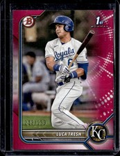 2022 Bowman Luca Tresh Prospects Fuchsia 213/299 1st Bowman