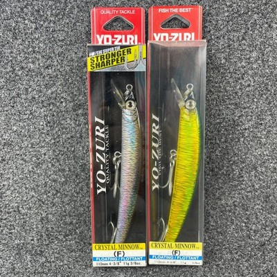 Yo-Zuri Crystal Minnow 110 F F1003 Floating Jerkbait 4 3/8'' 3/8oz - Choose Color