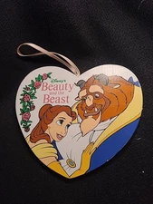 Kurt S Alder Beauty and the Beast Wooden Christmas holiday ornament