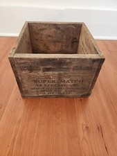 Vintage Western SUPER MATCH 38 SPECIAL MUNITION CRATE BULLET Ammo