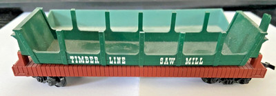 HO Gauge Timber Line Saw Mill Manual Side Dump Car Train Model Railroad RR