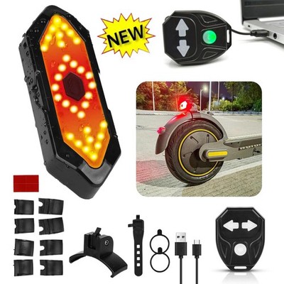 E Scooter Blinker/Rücklicht,Led Scooter Blinker Usb-Aufladung Mit Fernbedienung