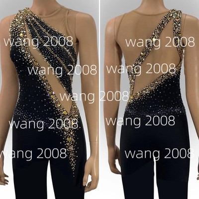 Figure Skating Dress Ice Skating Dress Competition Skating Wear black