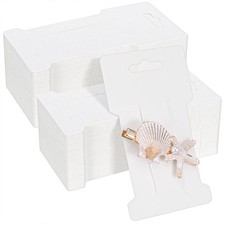 500 PCS Hair Clip Bow Display Cards Hair Barrettes Jewelry Display Holder Rec...