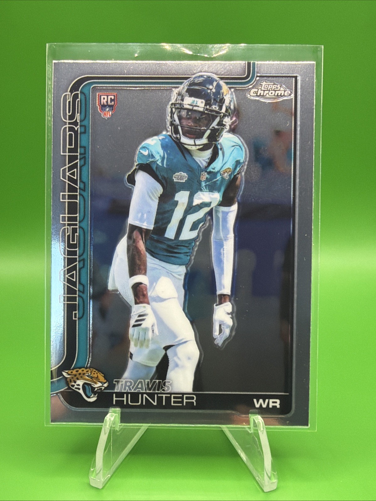 Travis Hunter 2025 Chrome Refractor #332 RC Rookie Jaguars 