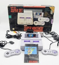 Super Nintendo SNES Super Set Console Boxed - Super Mario World - TESTED