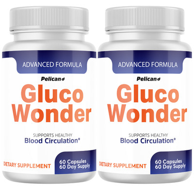 Gluco Wonder- Blood Circulation Support- 2 Bottles- 120 Capsules