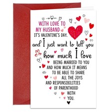 HEYINSHEN Funny Valentines Day Card for Husband Valentines Day Card Gifts for...