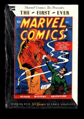 Sealed Marvel Comics Re-Presents The First Ever Marvel Comics 1990 HC L@@K!