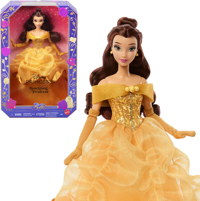 #ad Disney Beauty and the Beast Princess Belle Sparkling Princess Doll amp; Accessories $48.99