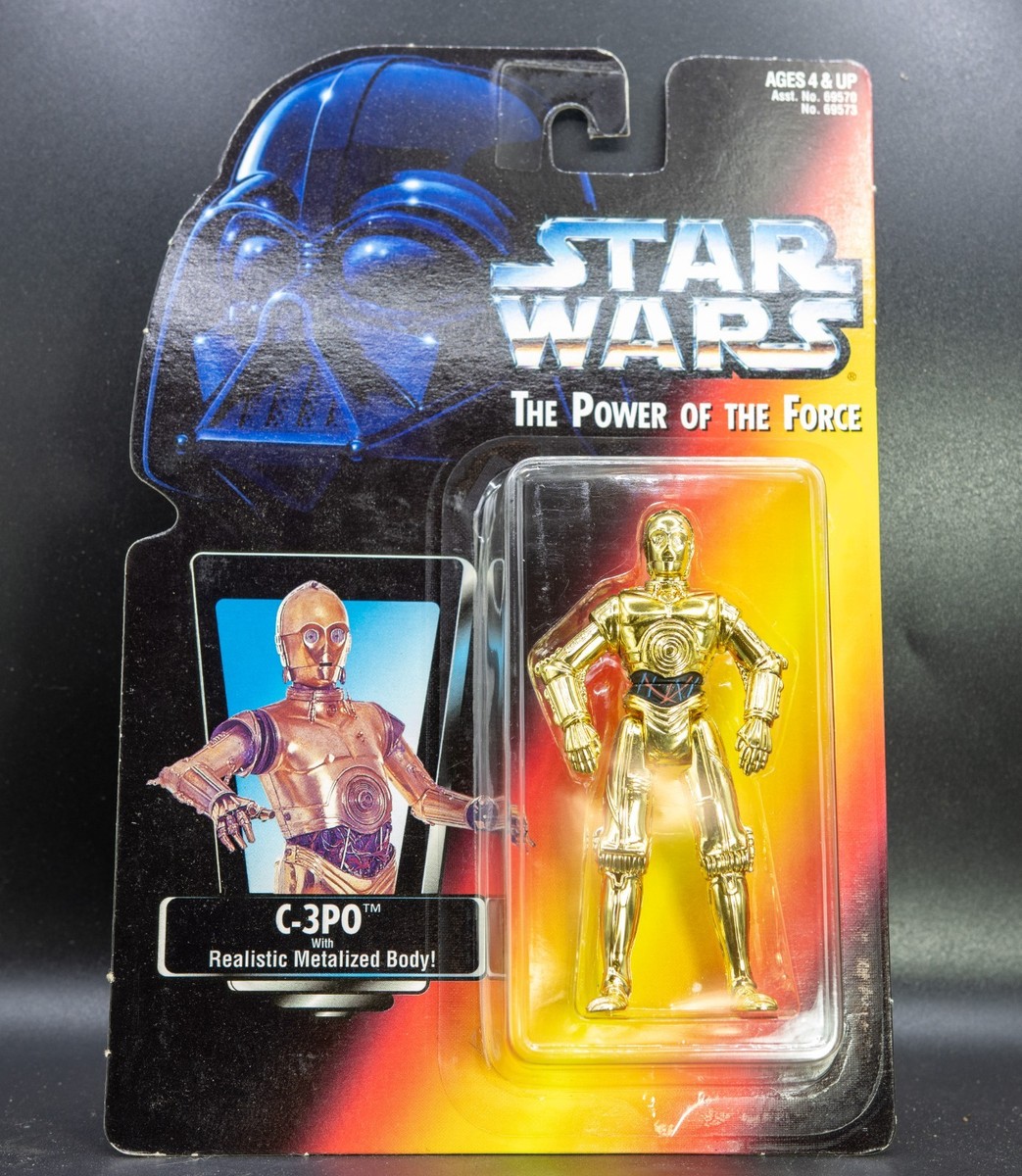 Kenner Star Wars The Power Of The Force c-3po Realistic Metalized
