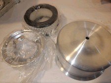 Bj-110a 5 14 Diameter Spun Alum Nostalgia Air Cleaner Set 2 516 Small Base Nos