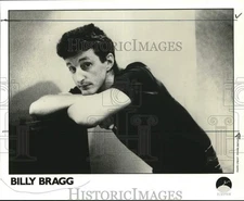 1986 Press Photo Musician Billy Bragg - syp36005
