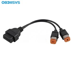 4Pin & 6Pin à 16Pin OBD2 Câble d'adaptateur diagnostique pour Harley Bike, outil de balayage