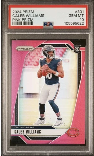 2024 Panini Prizm - Rookies Caleb Williams #301 Pink Prizm (RC) PSA 10- BEARS 🔥