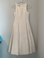 Vintage Jessica McClintock Girls White Dress Size 12 Ball Gown