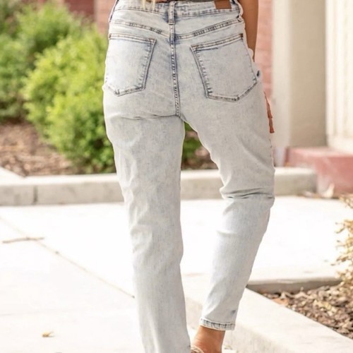 Judy Blue Jeans Damen 15/32 Slim Fit High Rise Comfort Stretch Denim Acid Wash - Bild 3 von 9