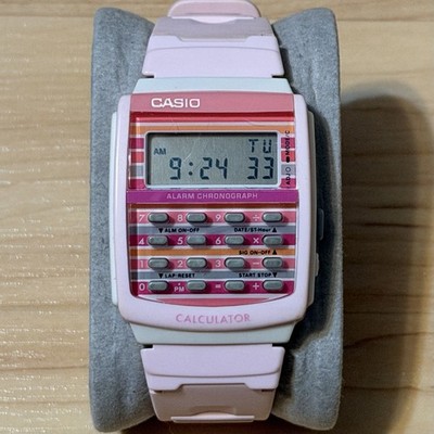 Casio LDF-40-4A Poptone Pink Calculator Retro Vintage Digital