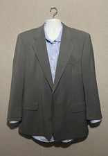 Hugo Boss Corleone Sport Coat 42R Wool Pinstripe Metallizzato 100 s Italy Woven